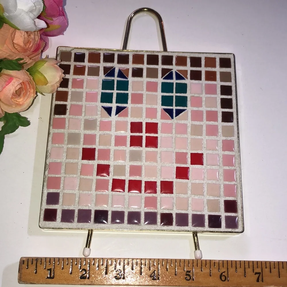 Clown Trivet Decor Clown Decor Clown Trivet Handmade Clown Kitchen Art 70s